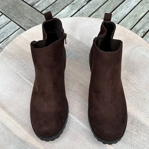 Sonoma Goods For Life® Cilantro Womens Ankle Boots Size 8.5 Cognac Brown New - Picture 15 of 15